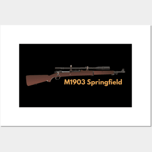 M1903 Springfield Sniper Rifle Posters and Art